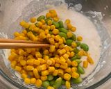A picture of step 3 of Japanese Edamame and Corn Tempura.