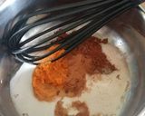 A picture of step 1 of Vickys Pumpkin Hot Chocolate, GF DF EF SF NF.
