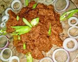 A picture of step 7 of Beef Pasanday with Kachori 😋💗🥰.