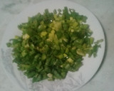 Foto del paso 1 de la receta: Salsa de pollo al verdeo
