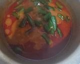 A picture of step 8 of Bhindi gosht.