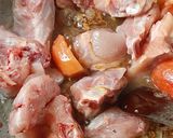 A picture of step 2 of Ghiya chicken.