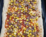 Foto langkah ke 7 dari resep Beef Corn Cheese Pizza 🍕.