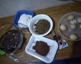 A picture of step 2 of Black forest in pineapple sorbet n chocolate ganache#easterdish.