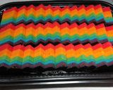 Foto langkah ke 6 dari resep STEAM RAINBOW CAKE.