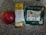 Risotto de setas, queso azul y manzana