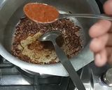 A picture of step 3 of Red beans curry.