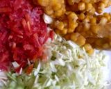 A picture of step 2 of Mix veggies and chicken soup.