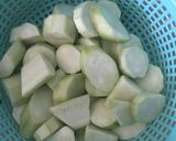 Hình bước làm 2 của món Canh mướp nấu tôm tích