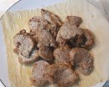 A picture of step 1 of Pork Tenderloin in Mushroom Sauce.
