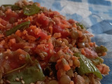Ensalada templada de lentejas y salsa Korma