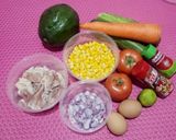 Foto langkah ke 1 dari resep Salad Sayur & Ayam Thailand.