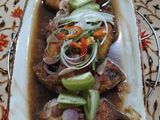 Ikan tenggiri goreng asam khas bangka