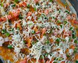 A picture of step 2 of Cheese Chilli Dosa.