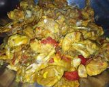 A picture of step 4 of Nayazi daal.