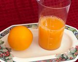 A picture of step 1 of Orange Lassi.