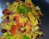 A picture of step 5 of Leftover fried rice.