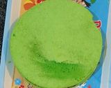 Foto langkah ke 7 dari resep Pandan Melaka Cheesecake Tanpa Terigu Part 1.