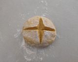 A picture of step 4 of Rainbow Braided Bread.