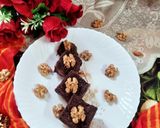 A picture of step 7 of Walnut chocolate Burfi.