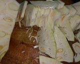 Hình bước làm 1 của món Canh mít non nấu tôm