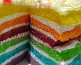 Foto langkah ke 4 dari resep Rainbow Cake Kukus.