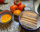 Une image de l'étape 5 de 🍊Kaki 🍅tiramisu 🍋🍋🟩au jus d'agrumes 🍹🥄.