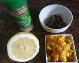 Foto del paso 1 de la receta: Tapenade de aceitunas negras, alcaparras, maíz y miso