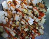 A picture of step 6 of Bread upma.