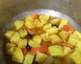 A picture of step 2 of Alu Palak.