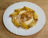Omlós csirkemell, karalábé püré, steak burgonya recept fázis 7 fotója
