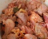 Hình bước làm 1 của món Canh thịt bò kim chi