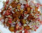 A picture of step 4 of Shakarkandi Chaat.