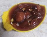 A picture of step 3 of Aalubukhara chutni.