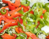 Foto del paso 1 de la receta: Espaguetis con pimientos y champiñones