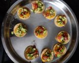 A picture of step 3 of Mango sev puri.