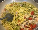 Foto del passaggio 3 della ricetta Tagliatelle con Ragù di Scorfano e Pomodorini Datterino