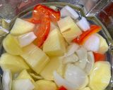 Hình bước làm 2 của món Soup ớt chuông