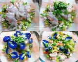 รูปขั้นตอนการทำที่ 5 ของ ยำดอกไม้ไก่สับกุ้งสด