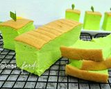 Foto langkah ke 6 dari resep Ogura Pandan cake anti gagal.