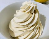 A picture of step 5 of Lemon Swiss Meringue Buttercream.