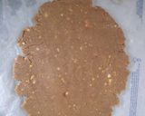 A picture of step 2 of Chocolate Kaju Swiss Roll.