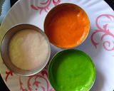तिरंगी कप केक (tiranga cupcake recipe in marathi) रेसिपी स्टेप 3 फोटो 