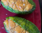 A picture of step 3 of Stuffed Karele or Bitter Gourd with Chicken Qeema in Kashimiri style.