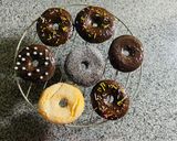 A picture of step 8 of Donuts without yeast.