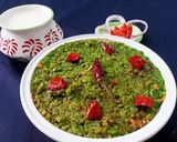A picture of step 3 of Spinach khichdi.