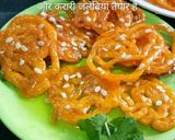 A picture of step 6 of Inastant jalebi.