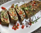 Une image de l'étape 9 de 🍳SUMMER BENTO 🎰🫒🥢OMELETTE🫑🧅 ORANAISE 🥚.