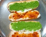 A picture of step 3 of Vegetable Subway Sandwich.