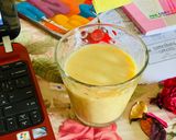 A picture of step 2 of Mango Peach and Mint Shake.